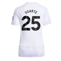 Stroje piłkarskie Manchester United Manuel Ugarte #25 Koszulka Wyjazdowej dla damskie 2025-26 Krótki Rękaw